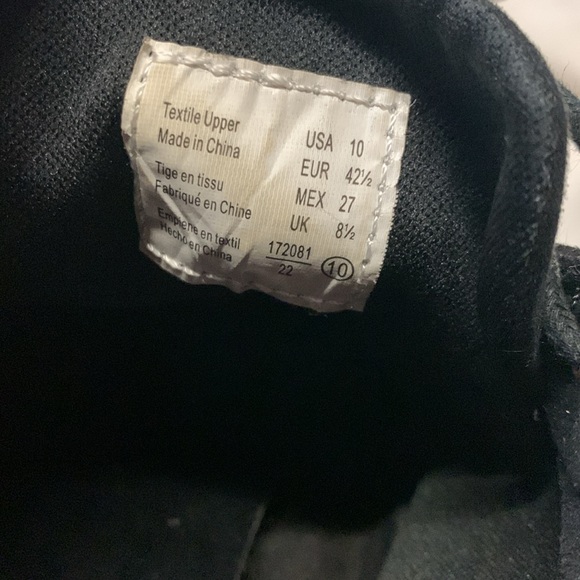 American Eagle Ankle Boot, Black Faux Suede Lace up Wedge Heel, size 10 - Picture 5 of 5